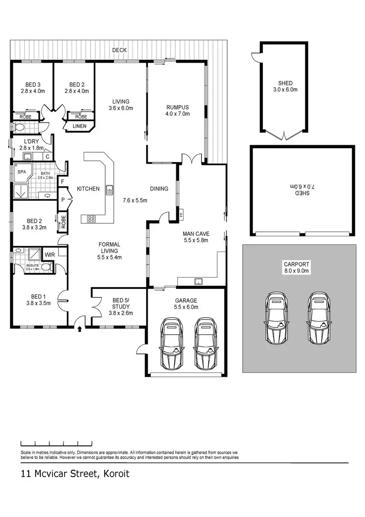 Floorplan of Homely house listing, 11 McVicar Street, Koroit VIC 3282