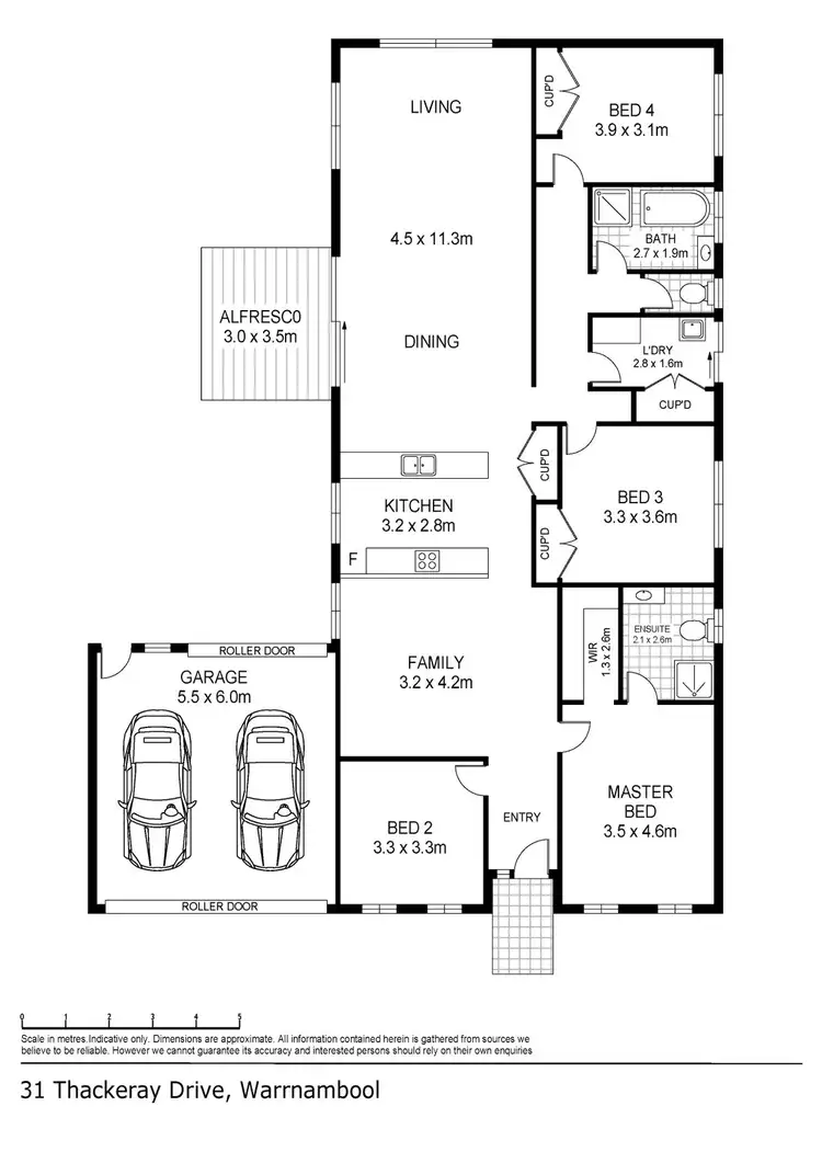 Floorplan of Homely house listing, 31 Thackeray Drive, Warrnambool VIC 3280