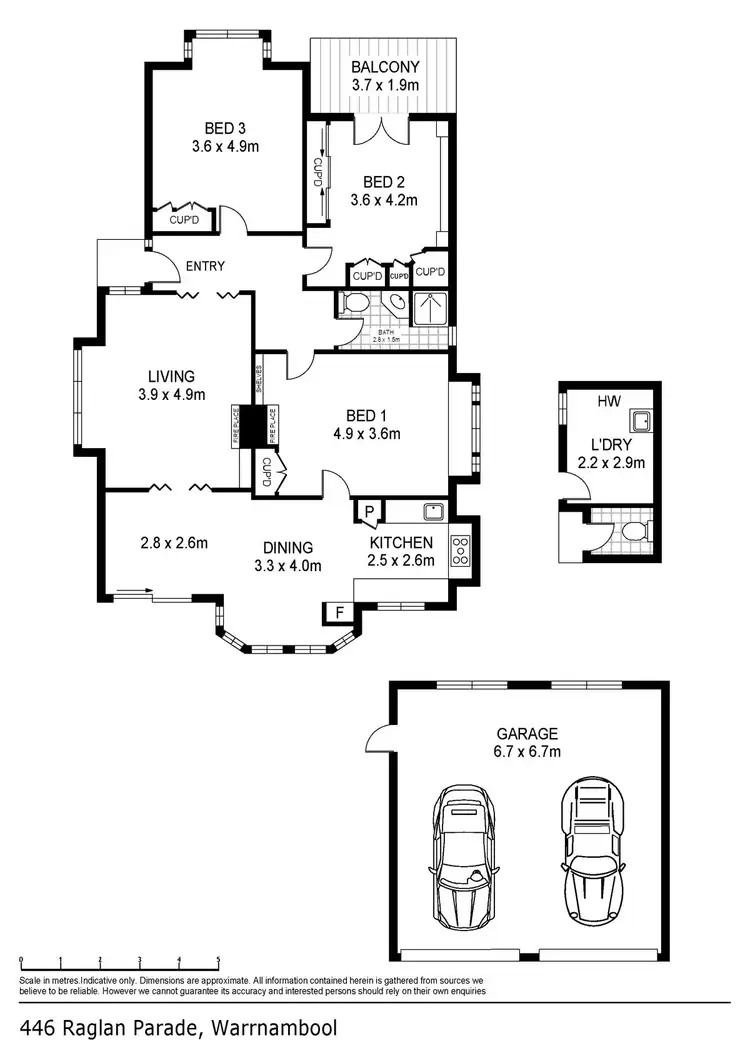 Floorplan of Homely house listing, 446 Raglan Parade Warrnambool, Warrnambool VIC 3280