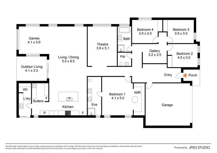 Floorplan of Homely house listing, 25 Origin Drive, Sunbury VIC 3429