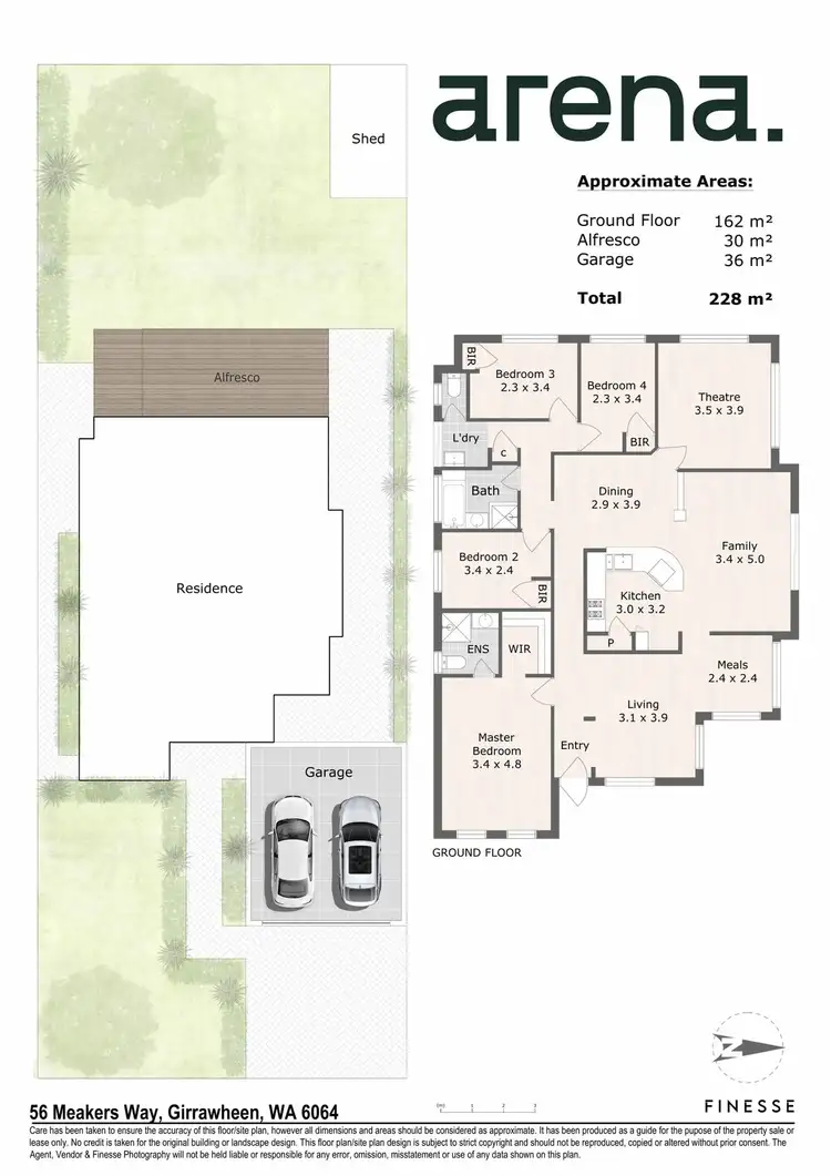 Floorplan of Homely house listing, 56 Meakers Way, Girrawheen WA 6064