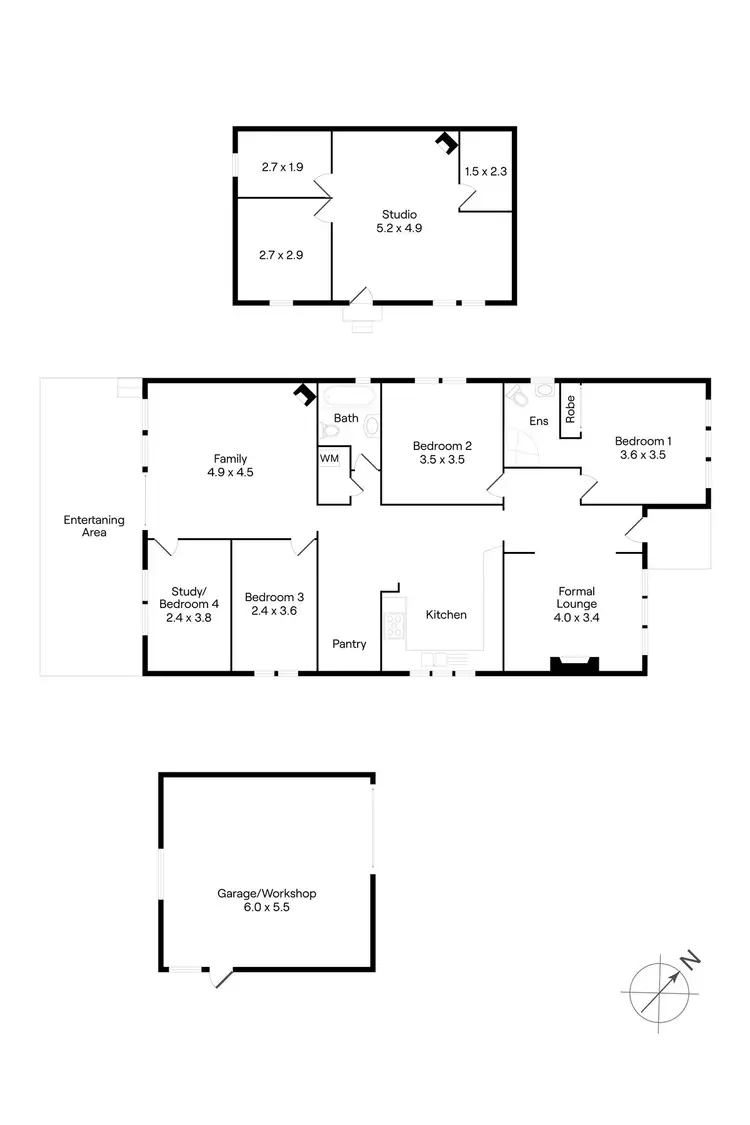 Floorplan of Homely house listing, 1 Hendley Street, Woodend VIC 3442