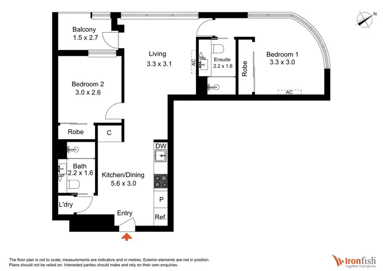 Floorplan of Homely apartment listing, 3106/135 Abeckett Street, Melbourne VIC 3000