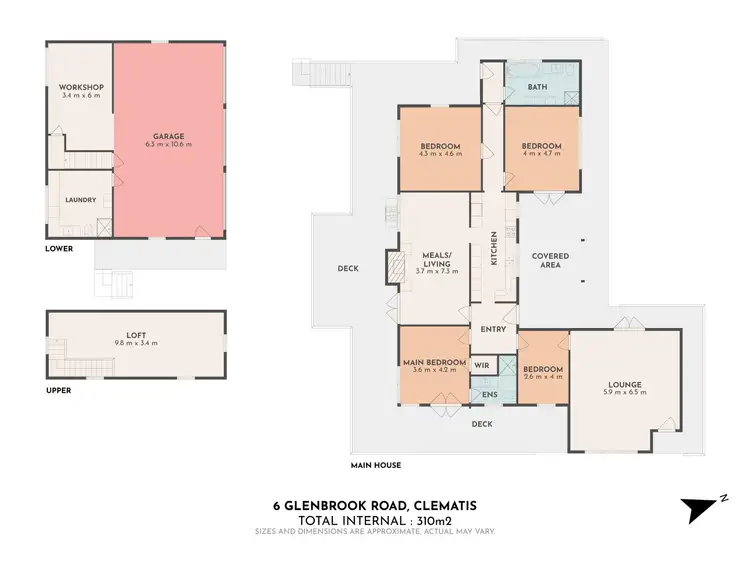 Floorplan of Homely house listing, 6 Glenbrook Road, Clematis VIC 3782