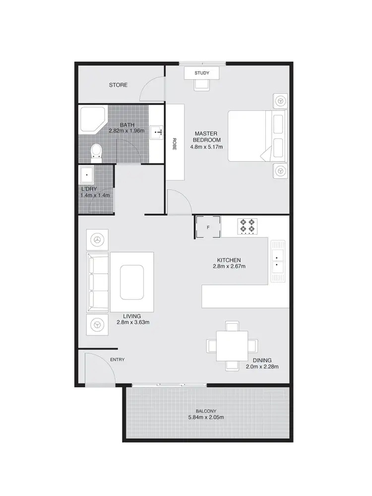 Floorplan of Homely apartment listing, 82/8-10 Dominion Circuit, Forrest ACT 2603