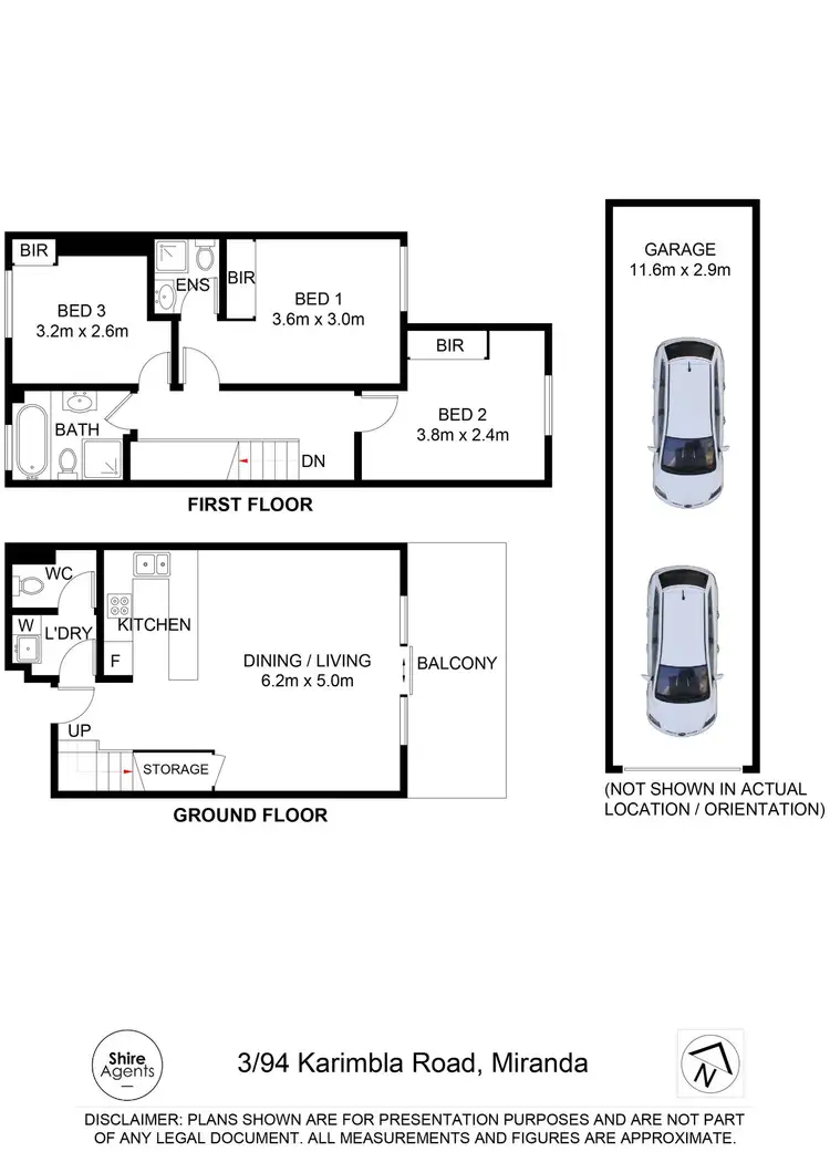 Floorplan of Homely apartment listing, 3/94 Karimbla Road, Miranda NSW 2228
