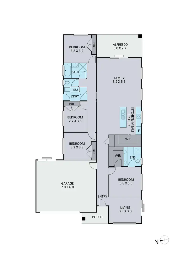 Floorplan of Homely house listing, 14 Curved Trunk Road, Officer VIC 3809