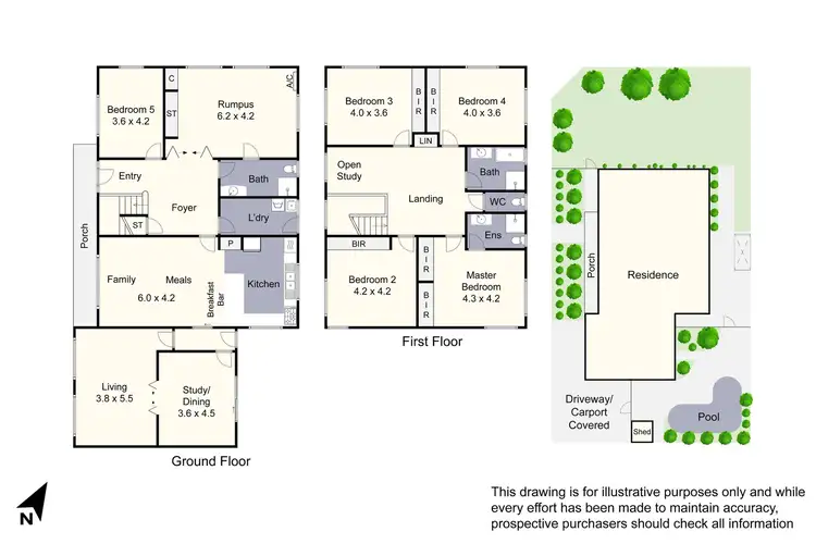 Floorplan of Homely house listing, 43 Nurten Parade, Aspendale Gardens VIC 3195