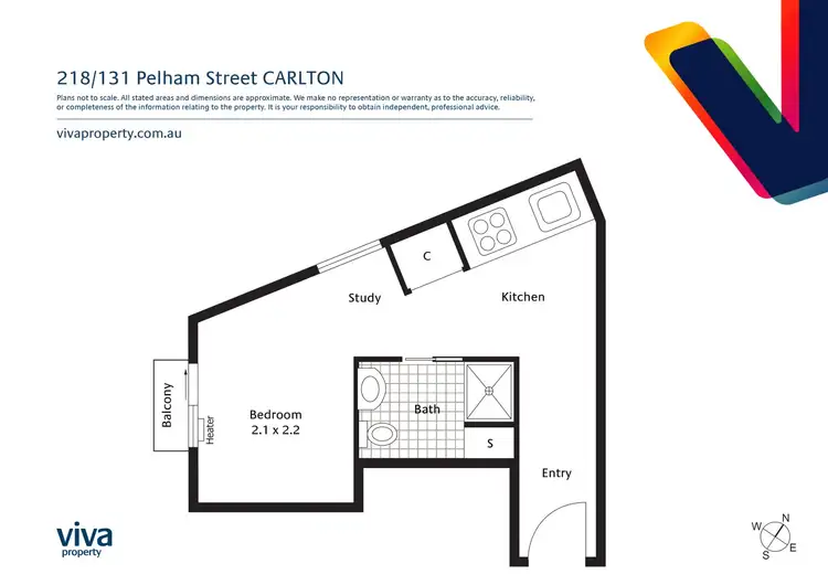 Floorplan of Homely apartment listing, 218/131 Pelham Street, Carlton VIC 3053