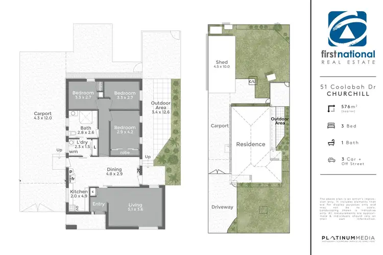 Floorplan of Homely house listing, 51 Coolabah Drive, Churchill VIC 3842