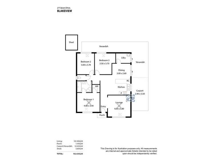 Floorplan of Homely house listing, 27 Falcon Crescent, Blakeview SA 5114