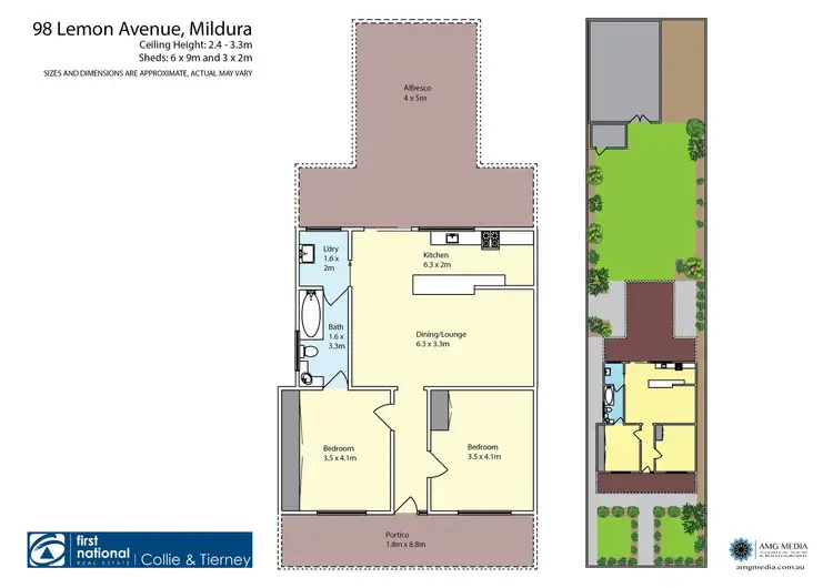 Floorplan of Homely house listing, 98 Lemon Avenue, Mildura VIC 3500