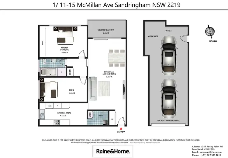 Floorplan of Homely unit listing, 1/11-15 McMillan Avenue, Sandringham NSW 2219