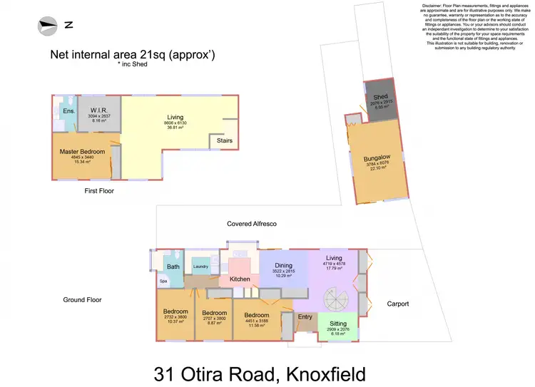 Floorplan of Homely house listing, 31 Otira Road, Knoxfield VIC 3180