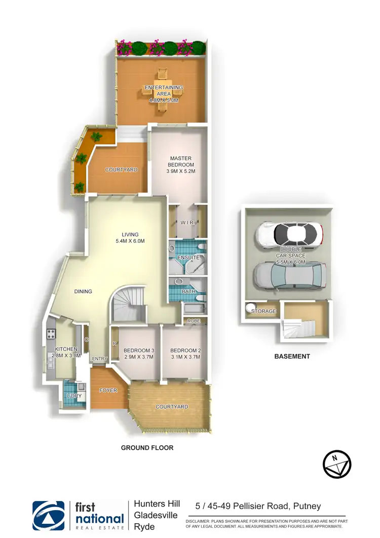 Floorplan of Homely villa listing, 5/45-49 Pellisier Road, Putney NSW 2112