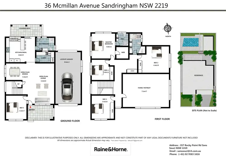 Floorplan of Homely house listing, 36 McMillan Avenue, Sandringham NSW 2219