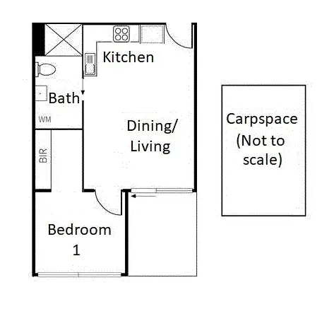 Floorplan of Homely apartment listing, 104/386-388 Keilor Road, Niddrie VIC 3042