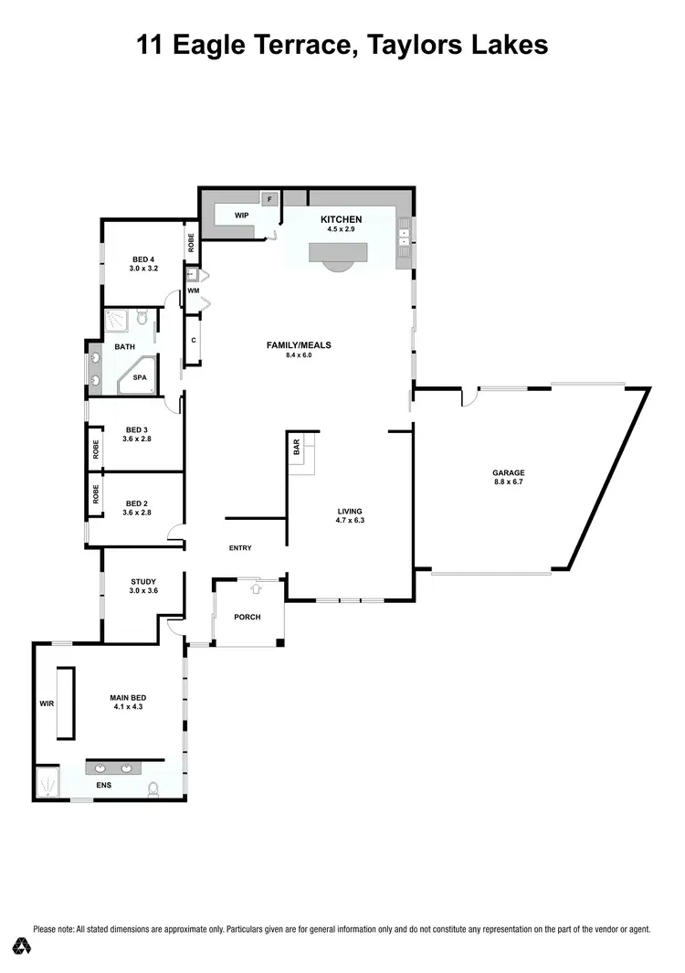 Floorplan of Homely house listing, 11 Eagle Terrace, Taylors Lakes VIC 3038