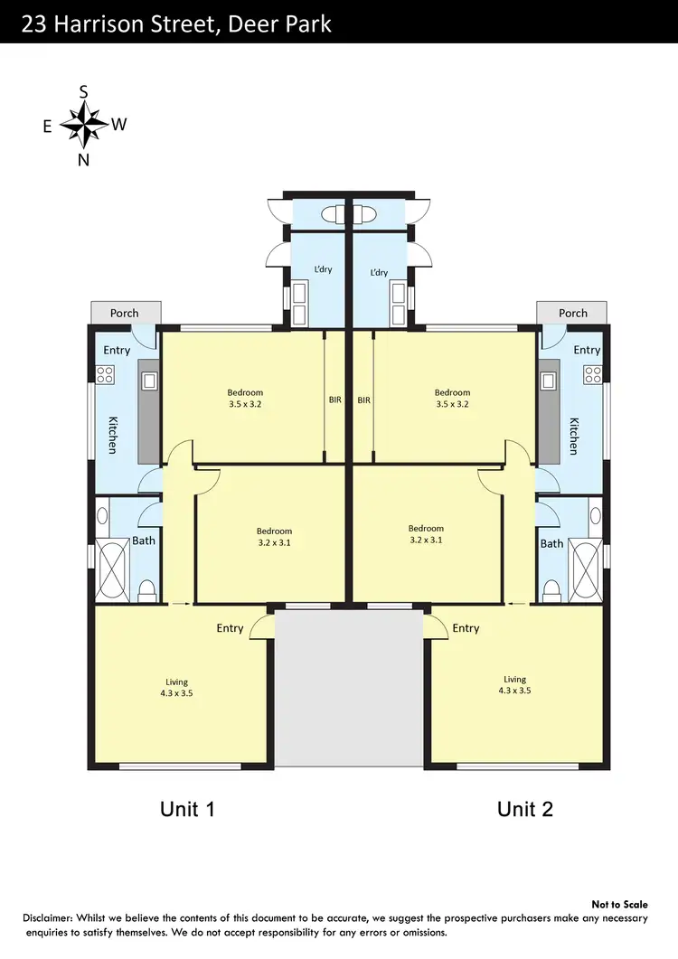 Floorplan of Homely house listing, 1 & 2/23 Harrison Street, Deer Park VIC 3023