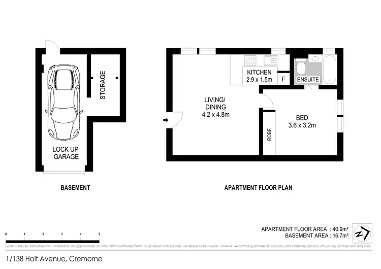 Floorplan of Homely apartment listing, 1/138 Holt Avenue, Cremorne NSW 2090
