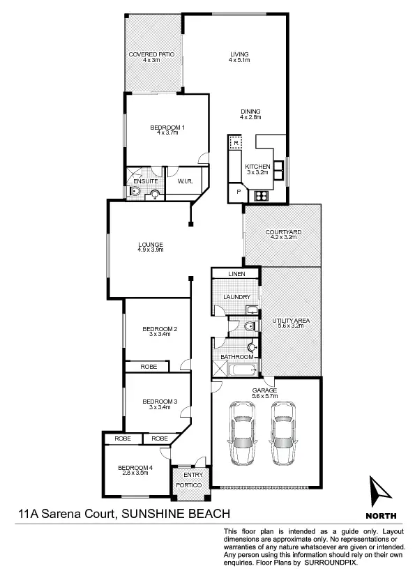 Floorplan of Homely house listing, 11A Sarena Court, Sunshine Beach QLD 4567
