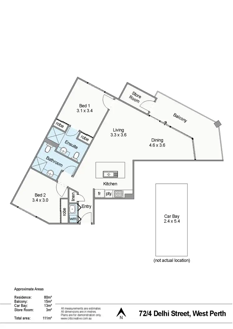 Floorplan of Homely unit listing, 72/4 Delhi Street, West Perth WA 6005