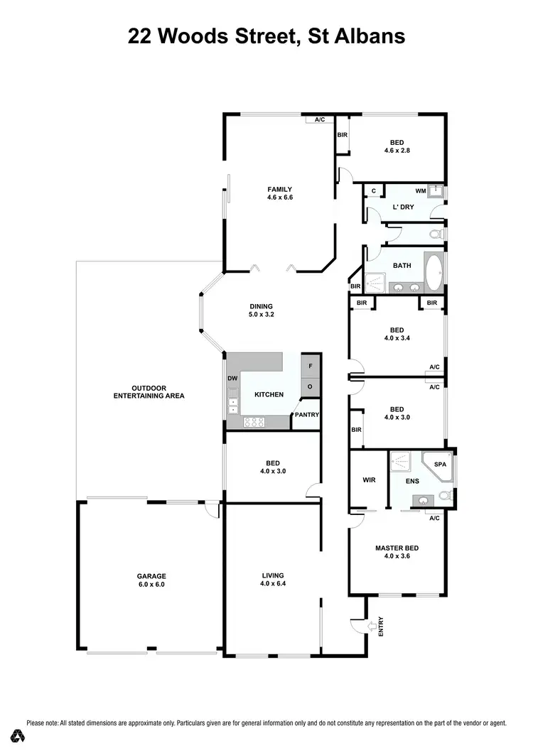 Floorplan of Homely house listing, 22 Woods Street, St Albans VIC 3021