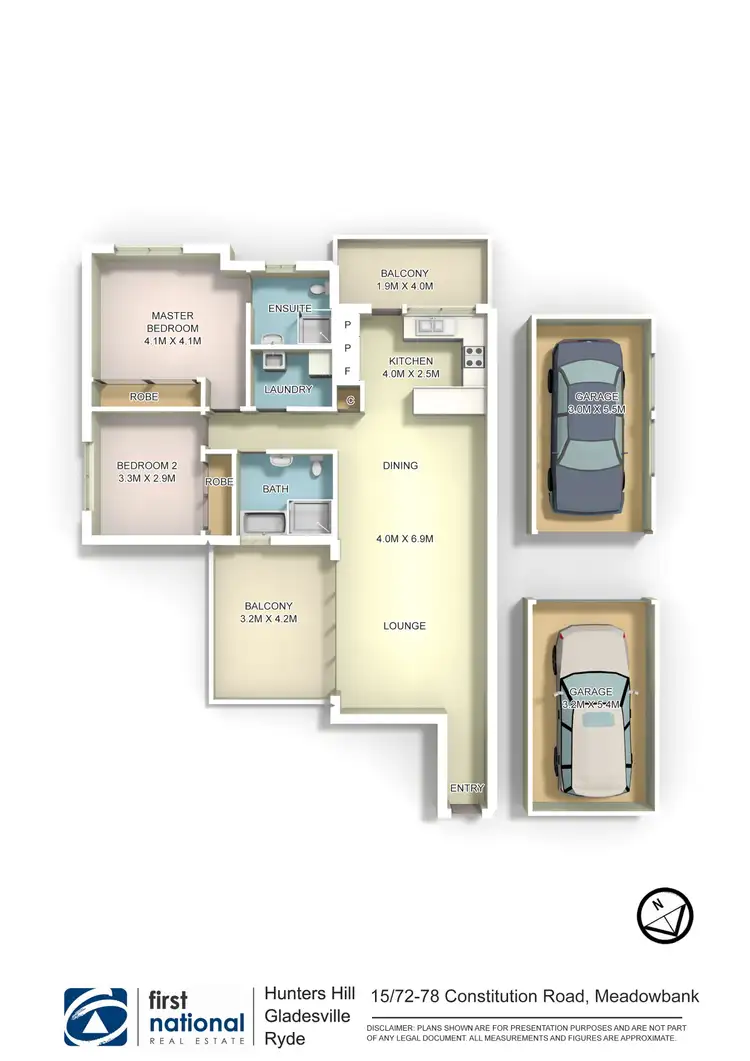 Floorplan of Homely apartment listing, 15/72-78 Constitution Road, Meadowbank NSW 2114