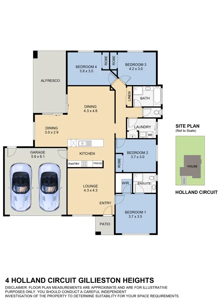 Floorplan of Homely house listing, 4 Holland Circuit, Gillieston Heights NSW 2321