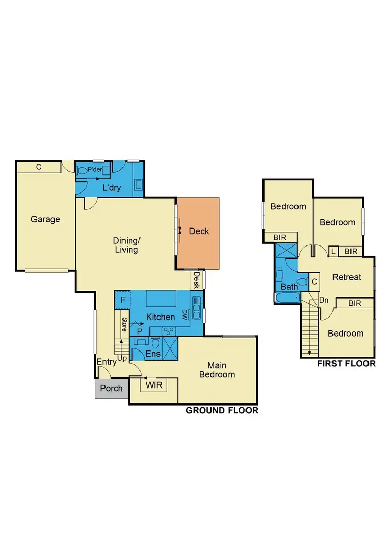 Floorplan of Homely townhouse listing, 2/52 Goodwin Street, Blackburn VIC 3130