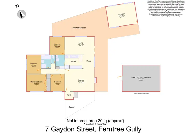 Floorplan of Homely house listing, 7 Gaydon Street, Ferntree Gully VIC 3156