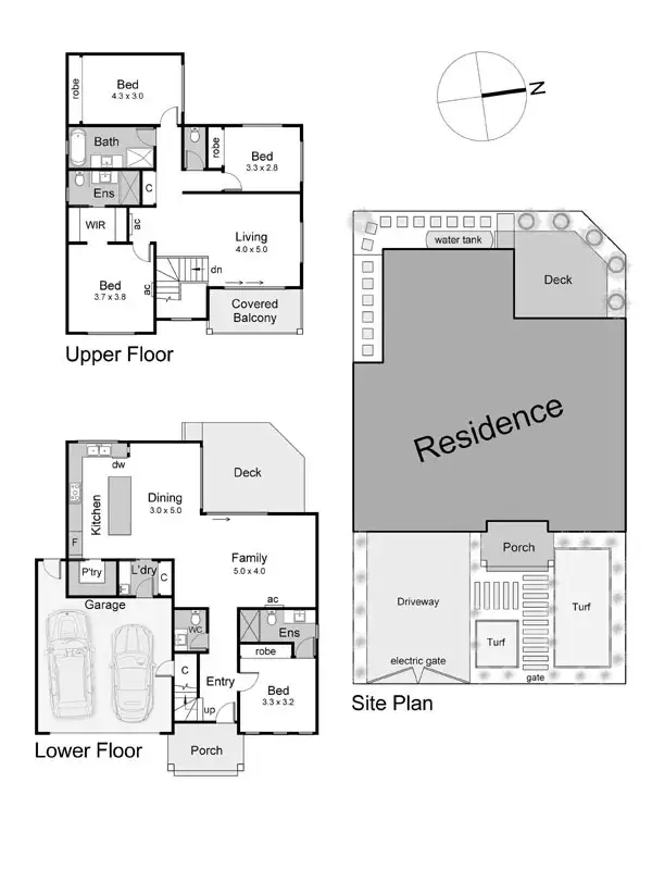 Floorplan of Homely townhouse listing, 1/28 Heales St, Dromana VIC 3936
