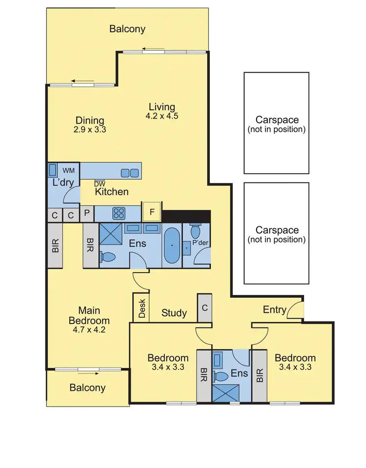 Floorplan of Homely apartment listing, 330/68 Mount Alexander Road, Travancore VIC 3032