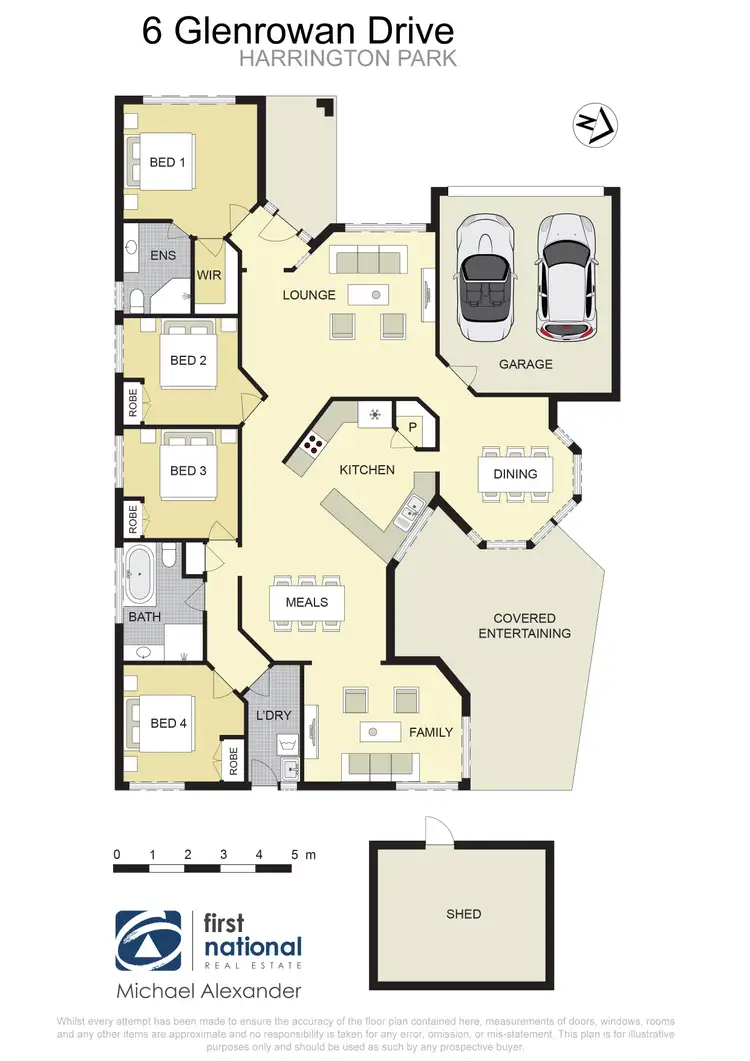 Floorplan of Homely house listing, 6 Glenrowan Drive, Harrington Park NSW 2567