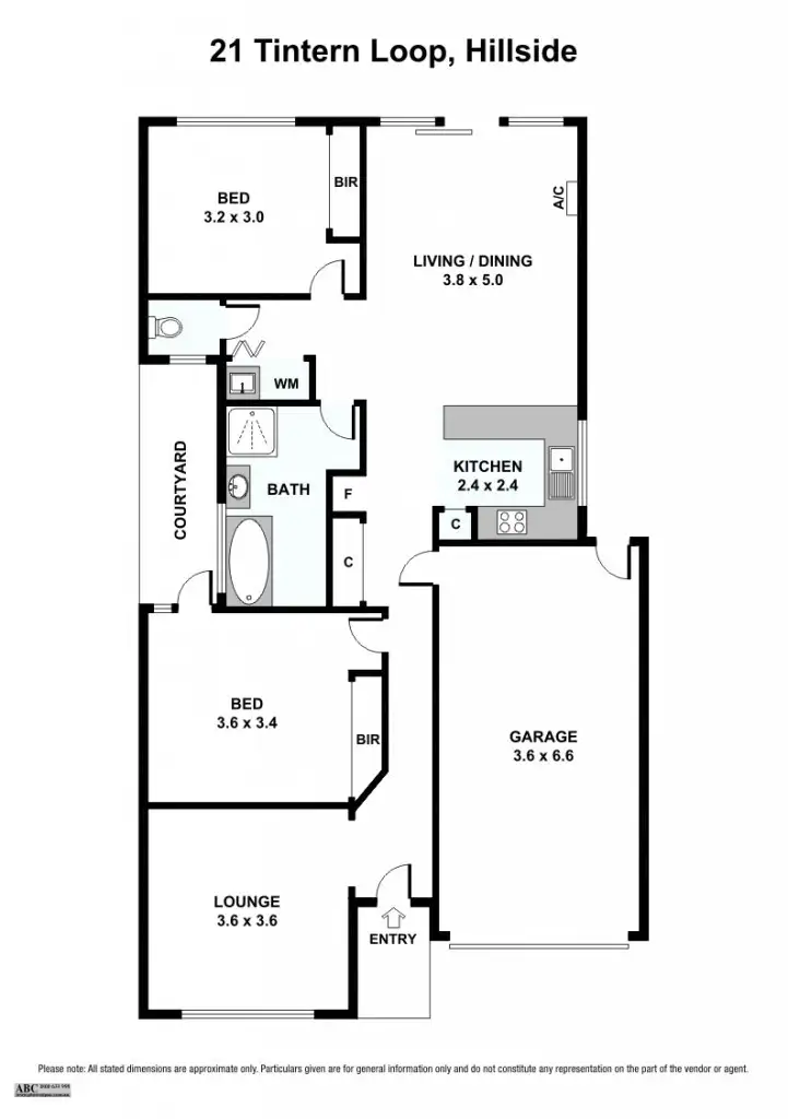 Floorplan of Homely house listing, 21 Tintern Loop, Hillside VIC 3037