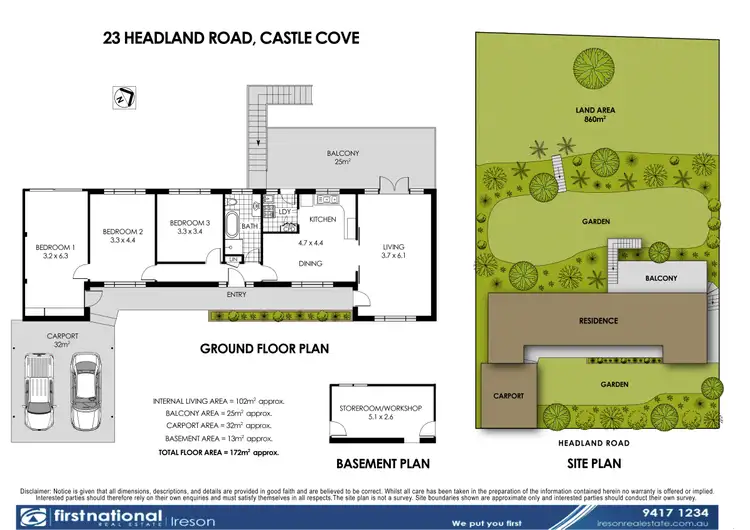 Floorplan of Homely house listing, 23 Headland Road, Castle Cove NSW 2069