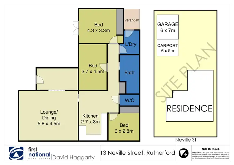 Floorplan of Homely house listing, 13 Neville Street, Rutherford NSW 2320