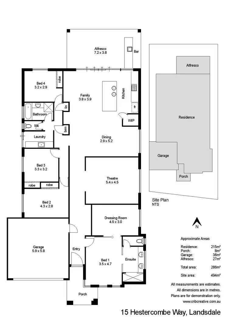 Floorplan of Homely house listing, 15 Hestercombe Way, Landsdale WA 6065