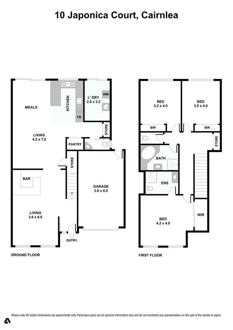 Floorplan of Homely house listing, 10 Japonica Court, Cairnlea VIC 3023