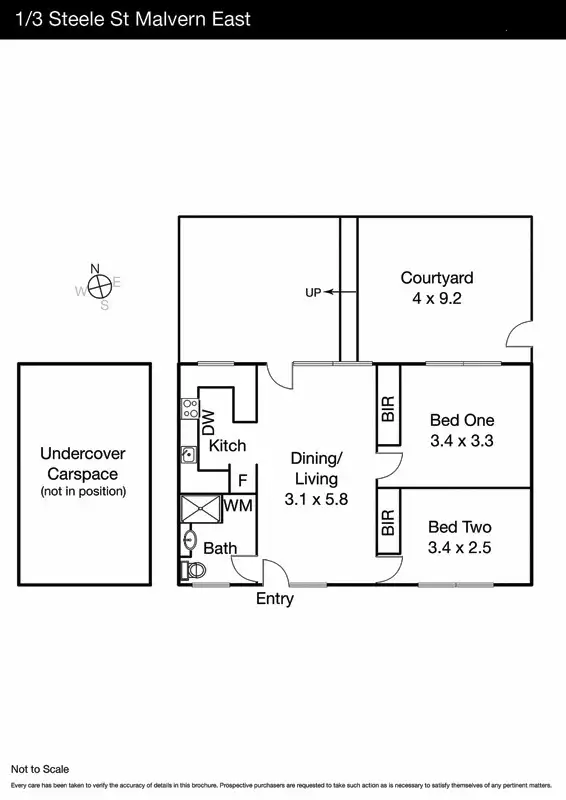Floorplan of Homely apartment listing, 1/3 Steele Street, Malvern East VIC 3145