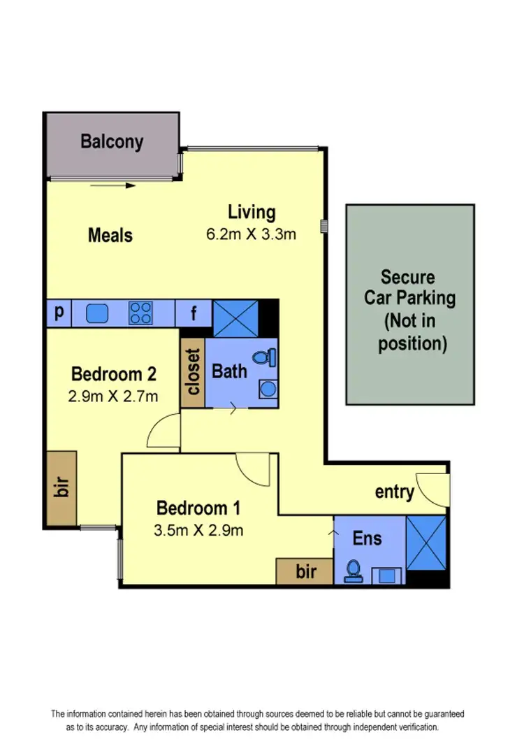 Floorplan of Homely apartment listing, 308/97 Flemington Road, North Melbourne VIC 3051