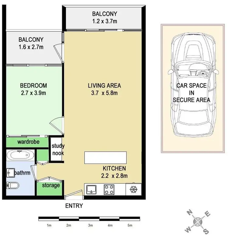 Floorplan of Homely townhouse listing, 223/121 Union Street, Cooks Hill NSW 2300