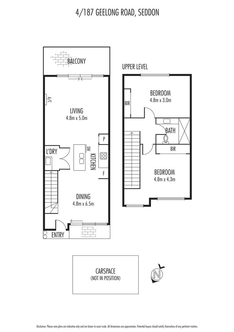 Floorplan of Homely apartment listing, 4/187 Geelong Road, Seddon VIC 3011