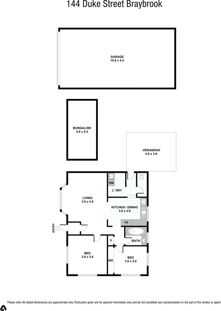 Floorplan of Homely house listing, 144 Duke Street, Braybrook VIC 3019