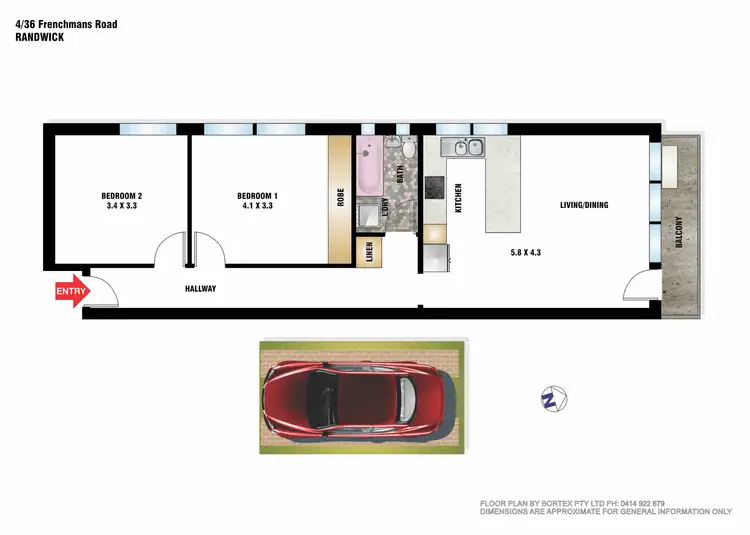 Floorplan of Homely apartment listing, 4/36 Frenchmans Road, Randwick NSW 2031