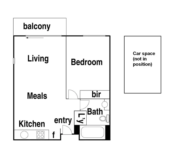 Floorplan of Homely apartment listing, 311/1142 Mt Alexander Road, Essendon VIC 3040