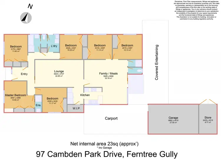 Floorplan of Homely house listing, 97 Cambden Park Parade, Ferntree Gully VIC 3156