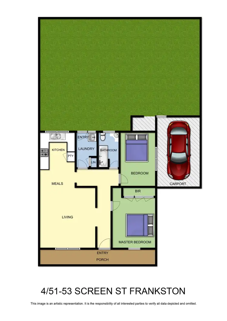 Floorplan of Homely flat listing, 4/51-53 Screen St, Frankston VIC 3199
