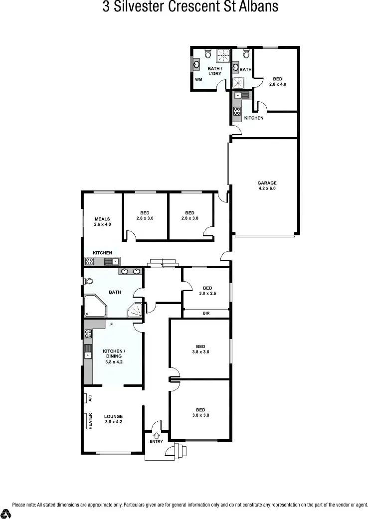 Floorplan of Homely house listing, 3 Silvester Crescent, St Albans VIC 3021
