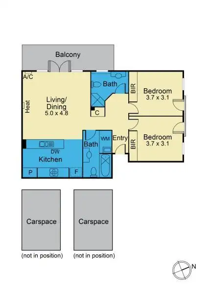 Floorplan of Homely apartment listing, 1/28 Pine Street, Hawthorn VIC 3122